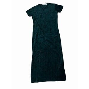 Victoria’s Secret Country Velour Maxi Dress Green Size S Vintage 90s Velvet Rare